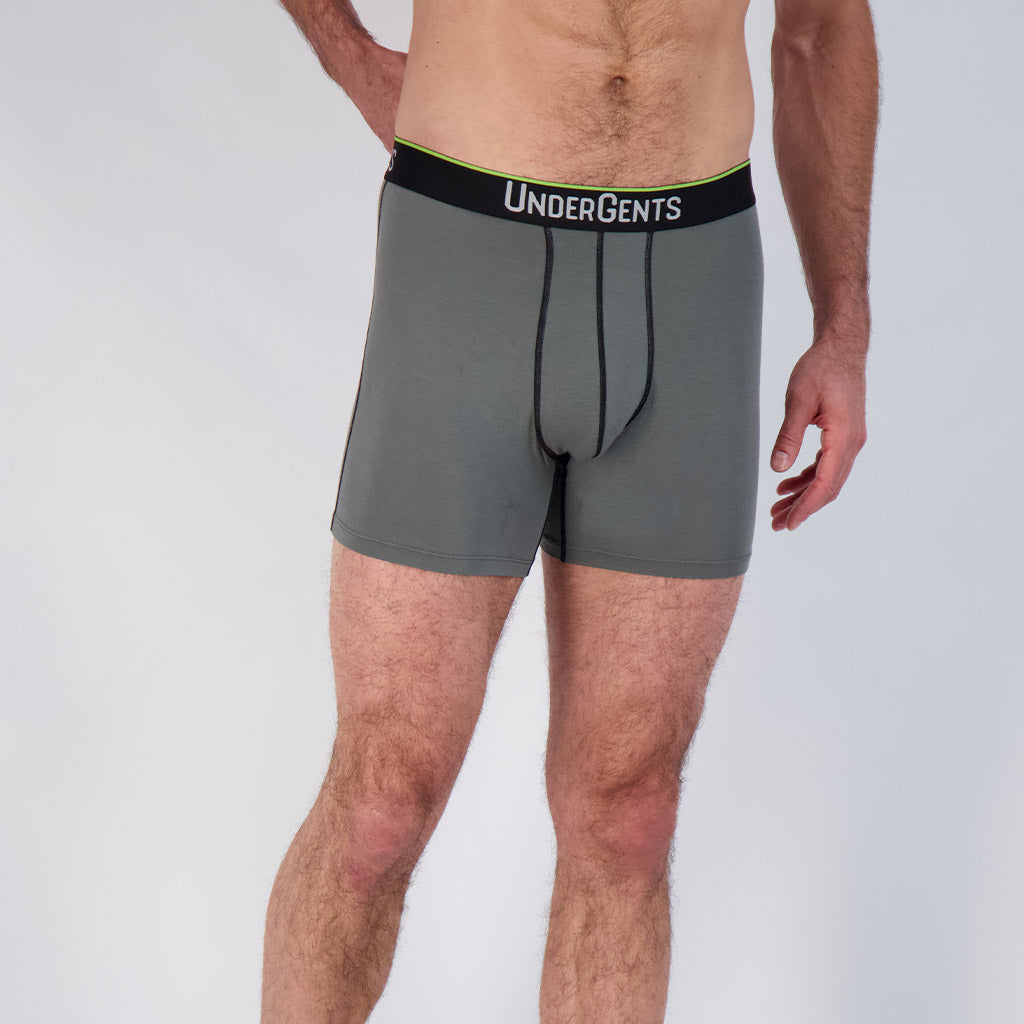 UnderGents 6 Men's Boxer Brief (With A Horizontal Fly Front For Quick
