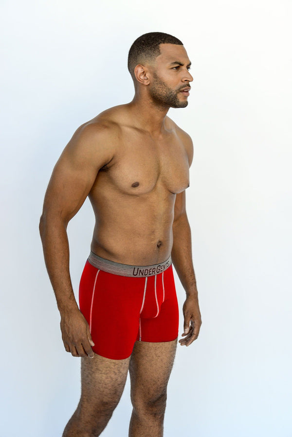 3-Pack of UnderGents Men's 4.5 Flyless Boxer Brief Underwear.